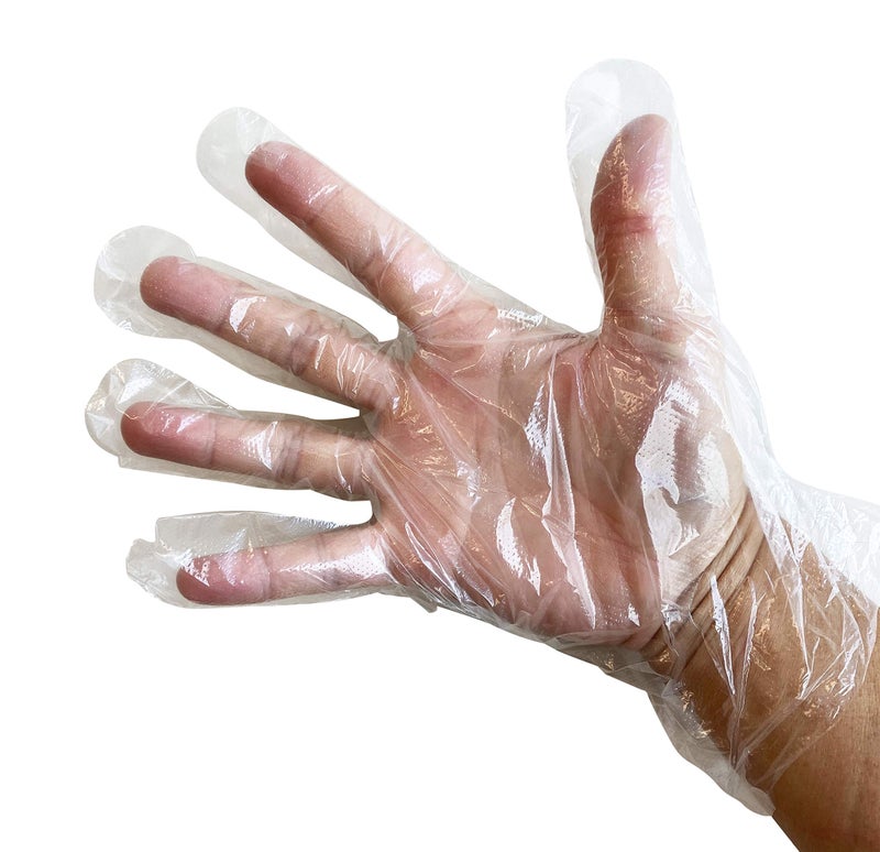 KingSeal 2000 Count Light Duty Poly Disposable Gloves, Powder-Free, Latex-Free, Food Safe, Size Large - 4 Boxes x 500 Gloves - Image 2